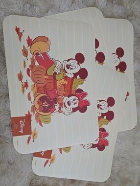 Disney Mickey & Minnie Fall Placemat Set  Of 4